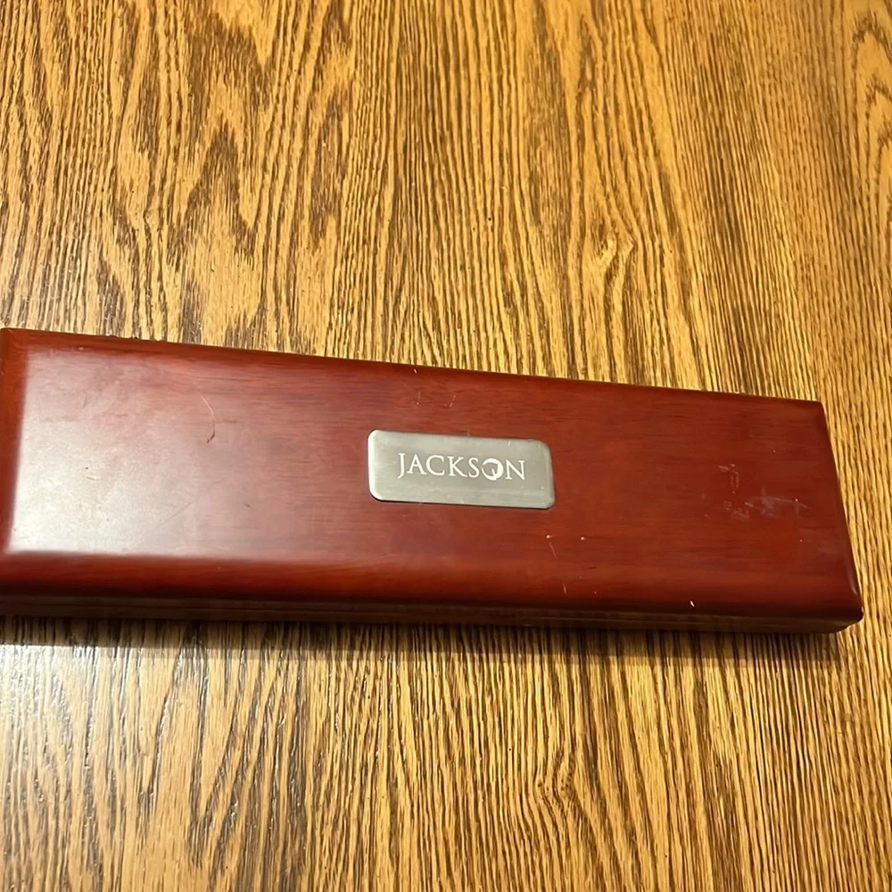 Johnson Rare wood knife set in wood box gift set